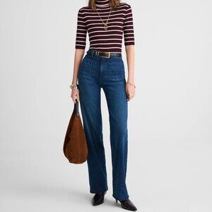 Madewell The Emmett Wide Leg Full Length Jeans